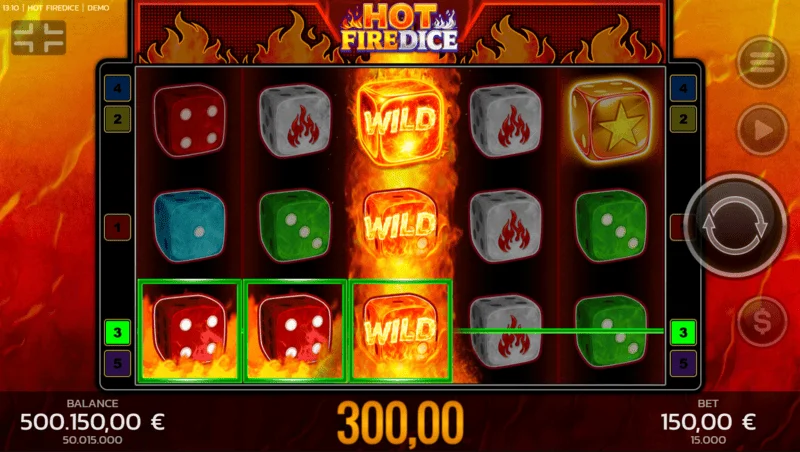 Hot Fire Dice - голяма печалба чрез Random Wilds